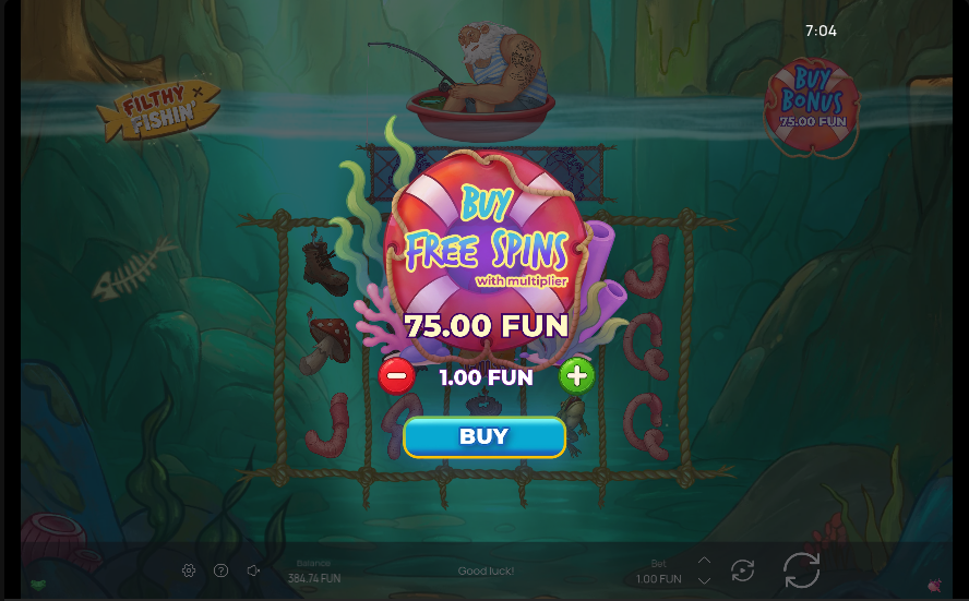 Filthy Fishin Bonus Buy Feature